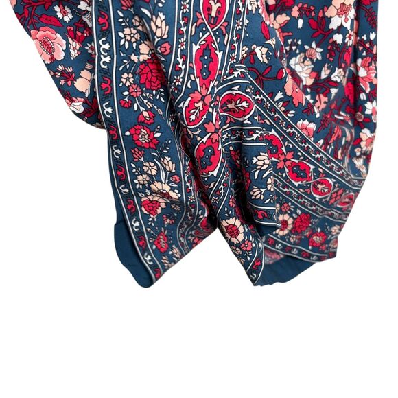 Loft Romper Women's Petite Small Sleeveless Ruffle Boho Printed Casual - Picture 5 of 8